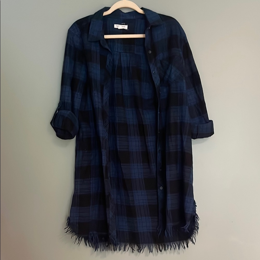 Beachlunchlounge | Distressed Flannel Tunic